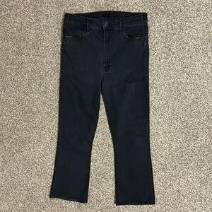 MOTHER hustler ankle fray jeans